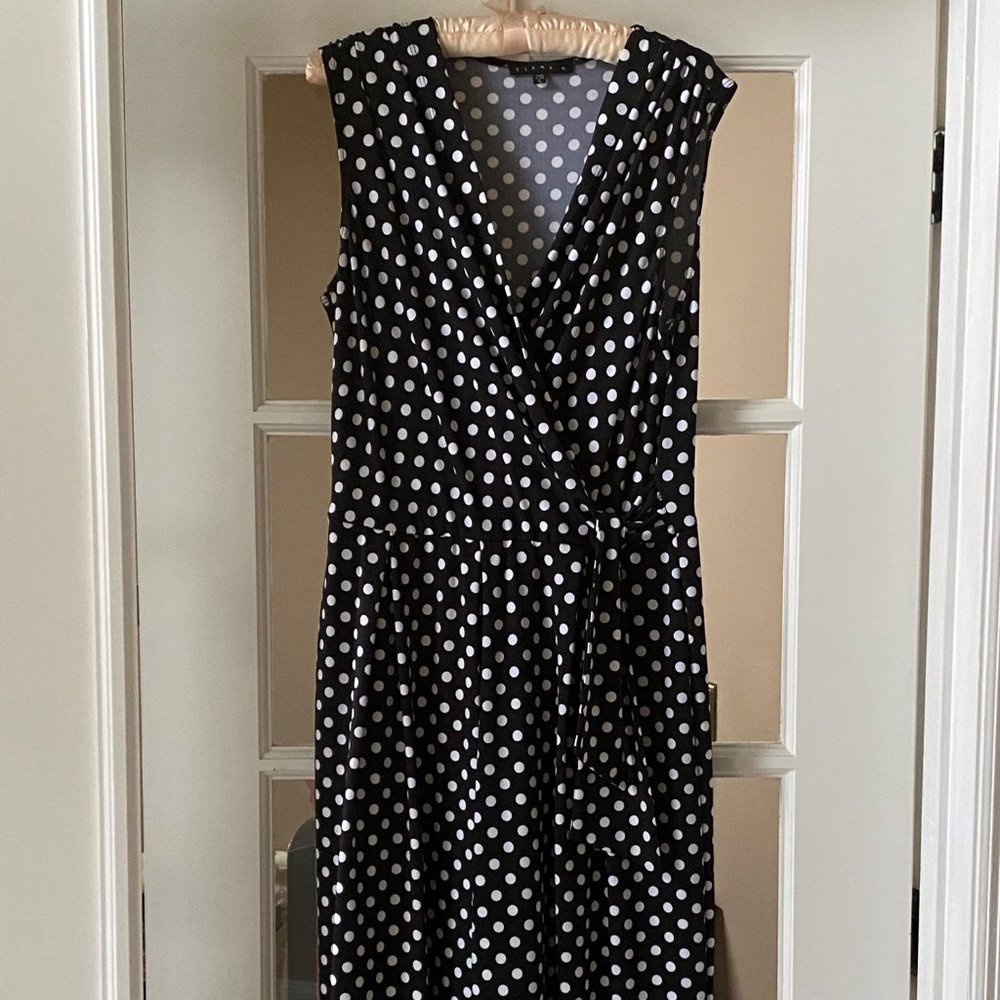 Black & White Polka Dot Jumpsuit - Full Length